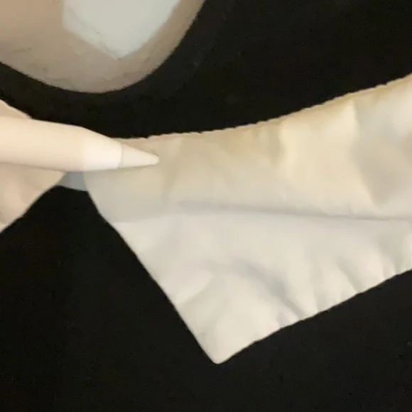 Sale! SHEIN Contrast Collar Letter Graphic Sweatshirt, Size S, Black/White - Picture 9 of 12